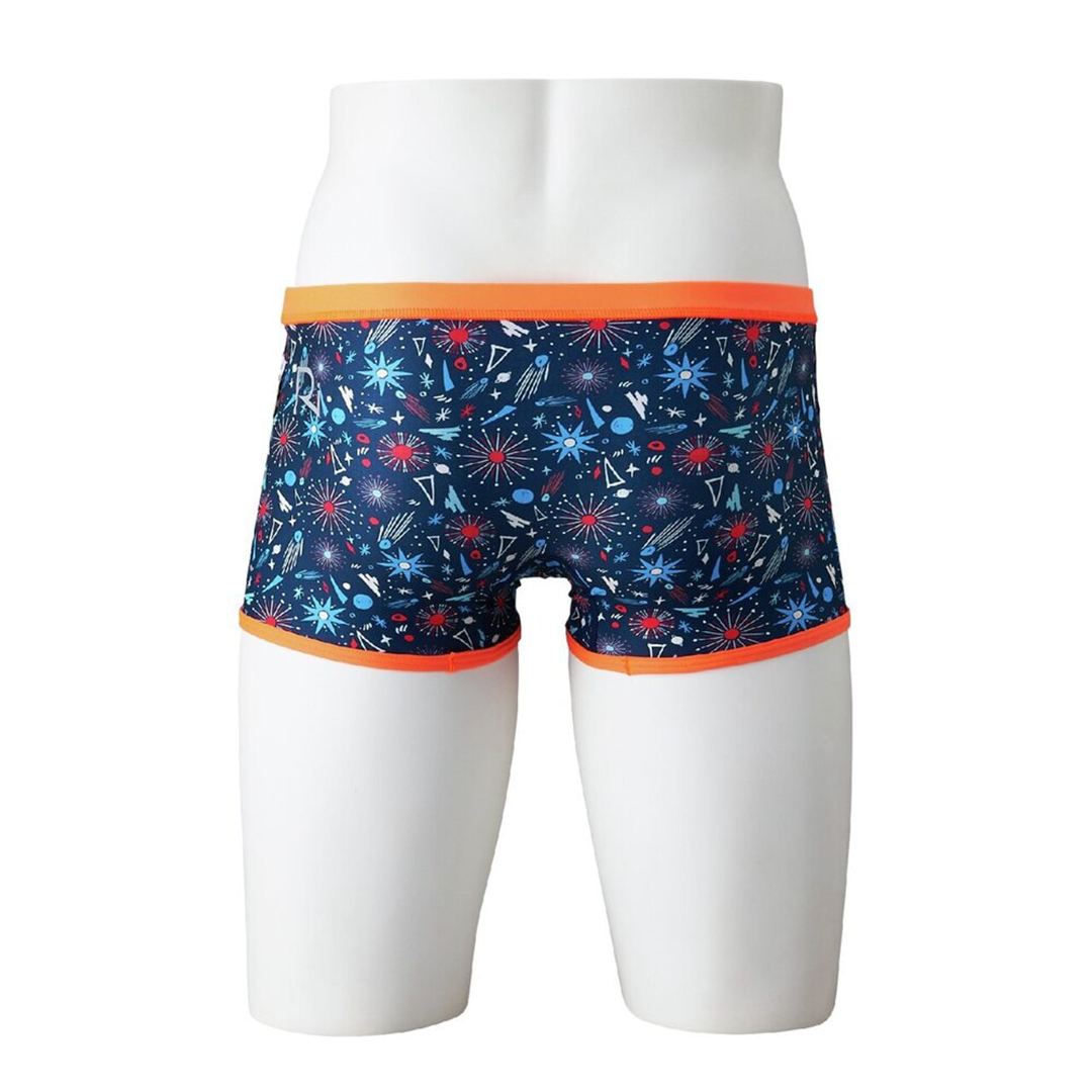 【Ri Collection】競泳練習用ショートスパッツ(リバーシブル) ネイビー 140