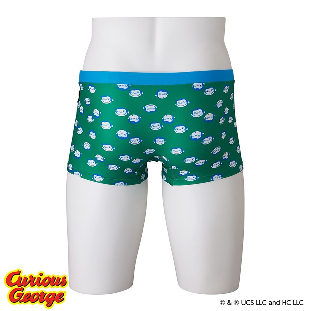 【おさるのジョージ】競泳練習用ショートスパッツ グリーン 130