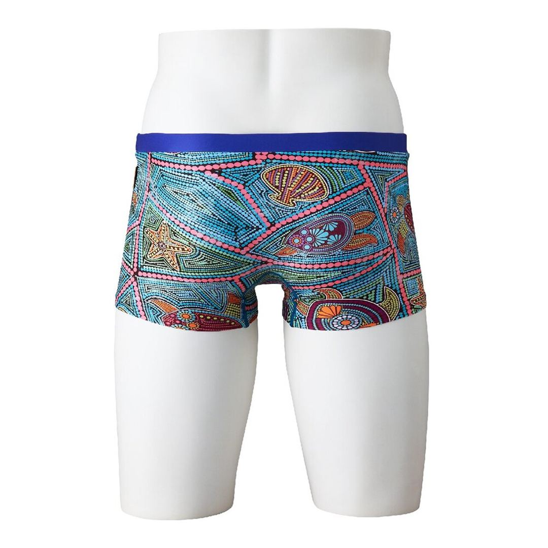 【Ri collection】競泳練習用ショートスパッツ ターコイズ XS