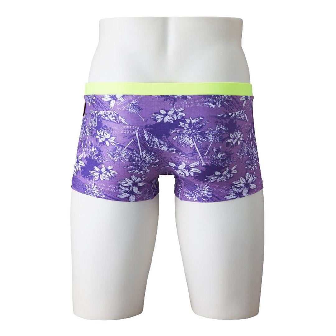 【Ri collection】競泳練習用ショートスパッツ バイオレット 140