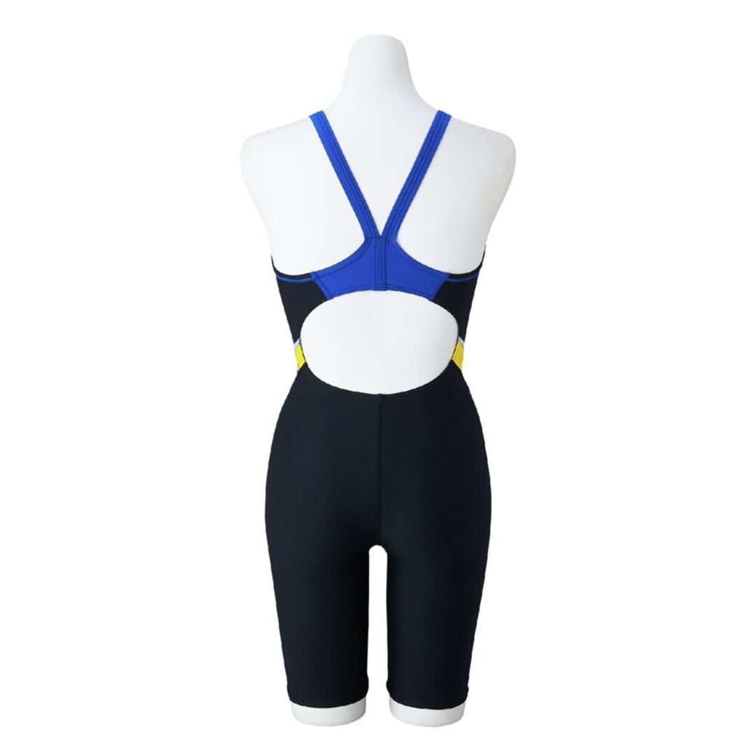 競泳練習用ハーフスーツ ブラック×イエロー XL