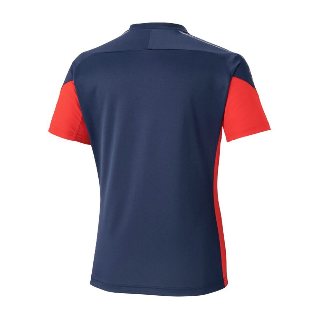 フィールドシャツ ドレスネイビー×チャイニーズレッド XL