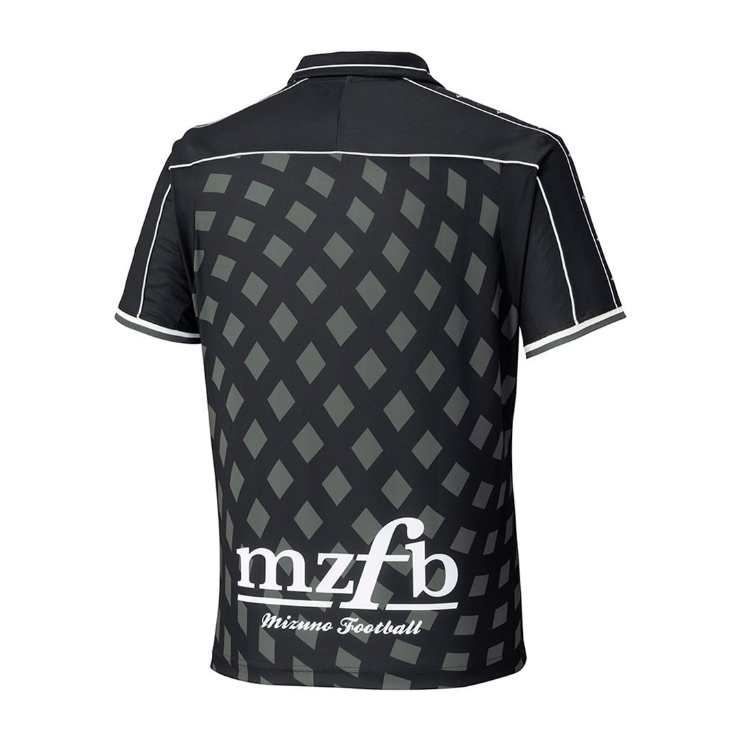 MZFB フットボールTシャツ ブラック S
