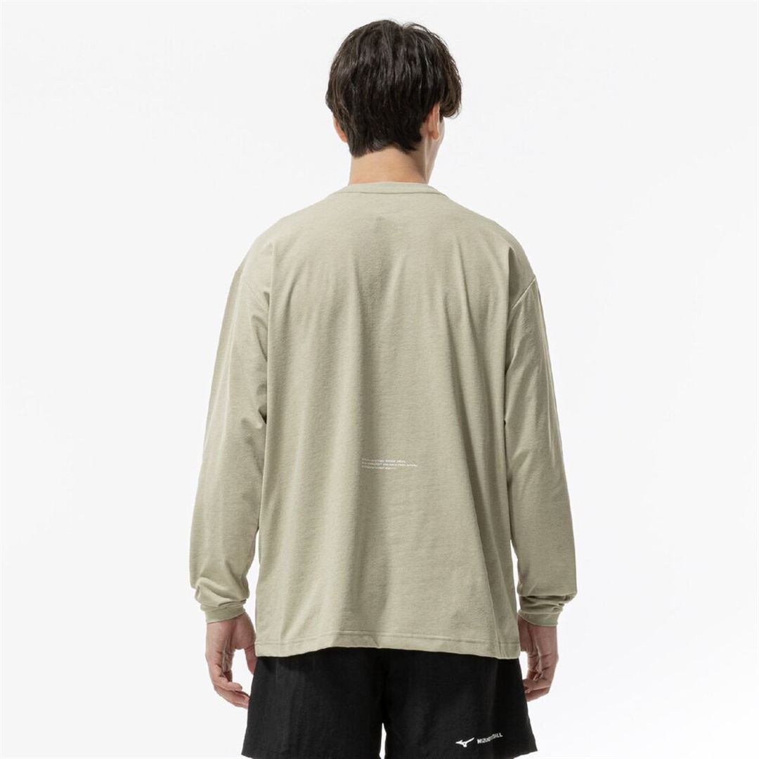 ストレッチソフトドライTシャツ(長袖) エルムベージュ XL