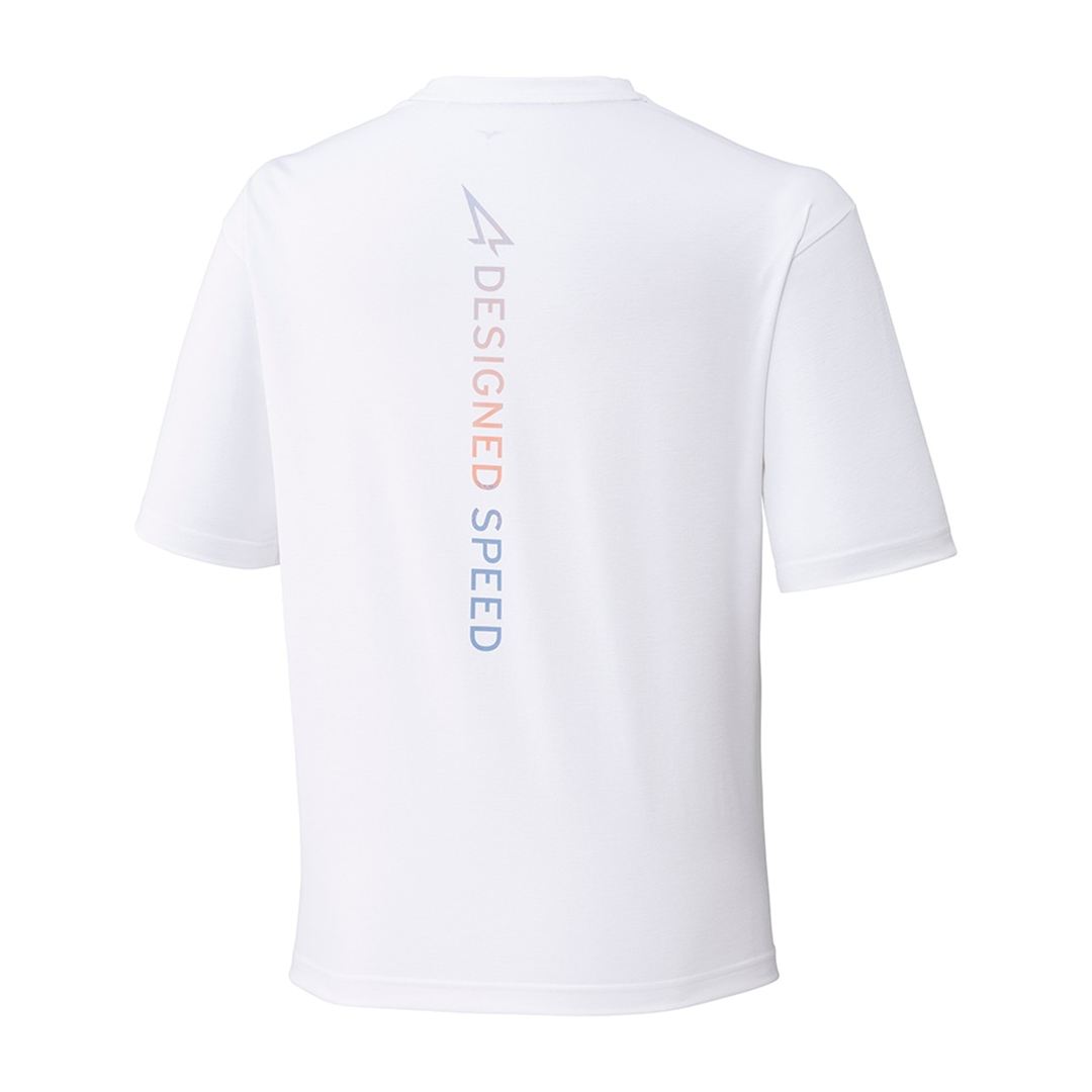 ミズノアルファ プリントTシャツ ホワイト S