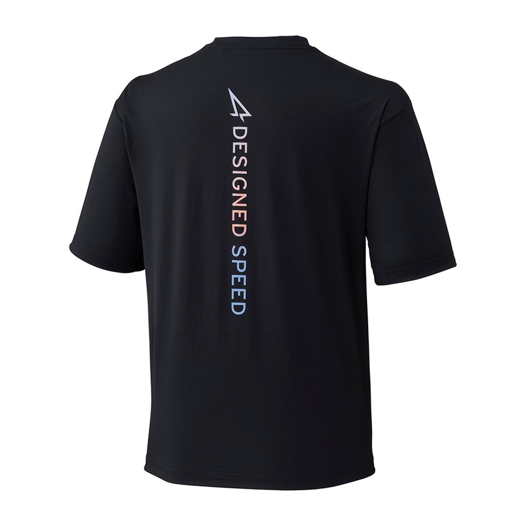 ミズノアルファ プリントTシャツ ブラック XL