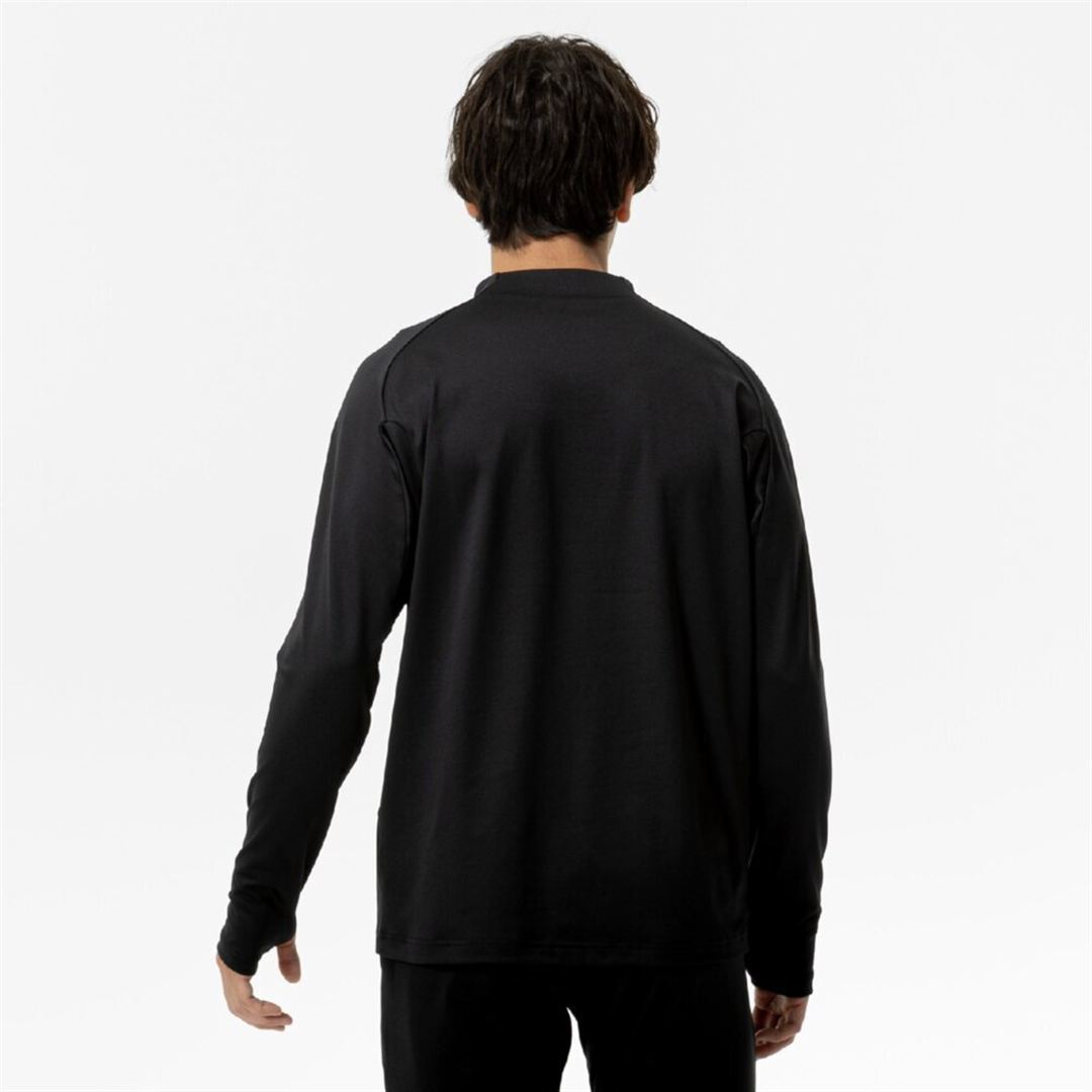 ソリッドニットシャツ ブラック XL
