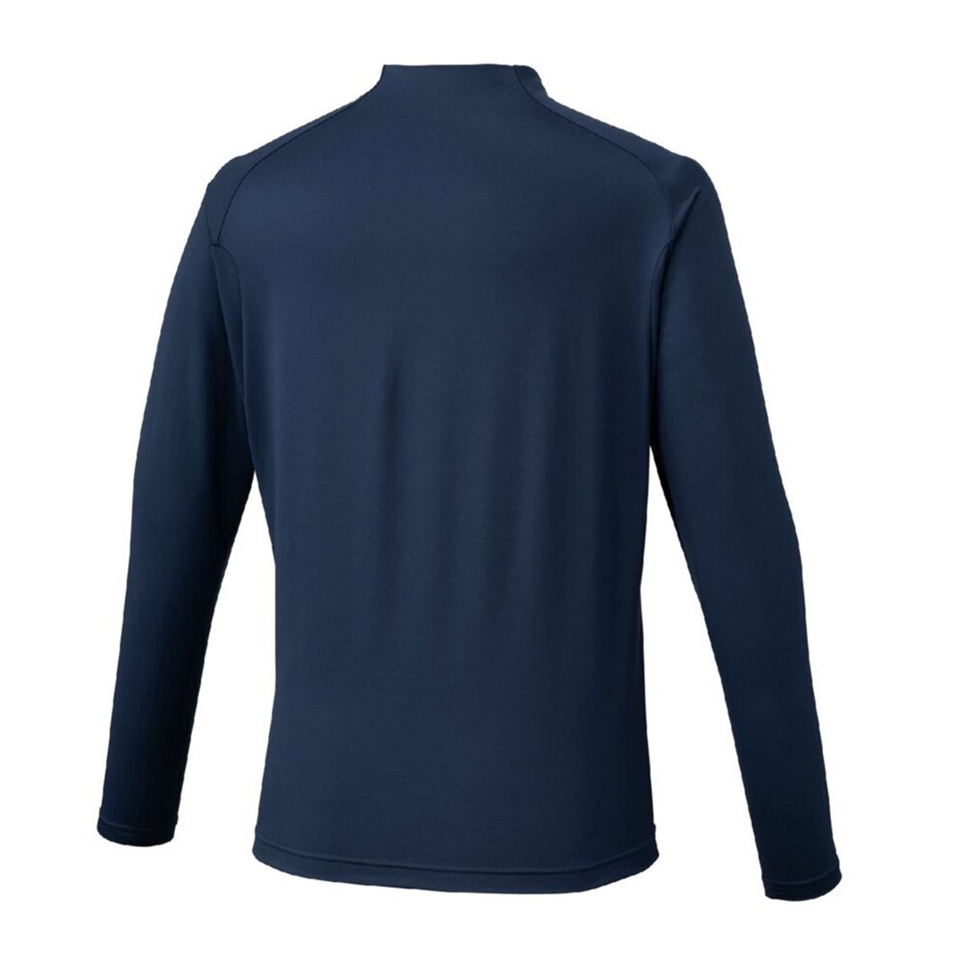 ソリッドニットシャツ ドレスネイビー XL