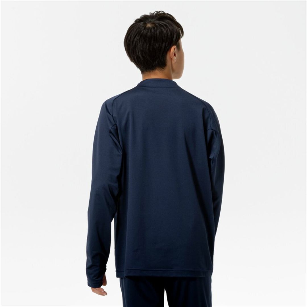 ソリッドニットシャツ ドレスネイビー 160