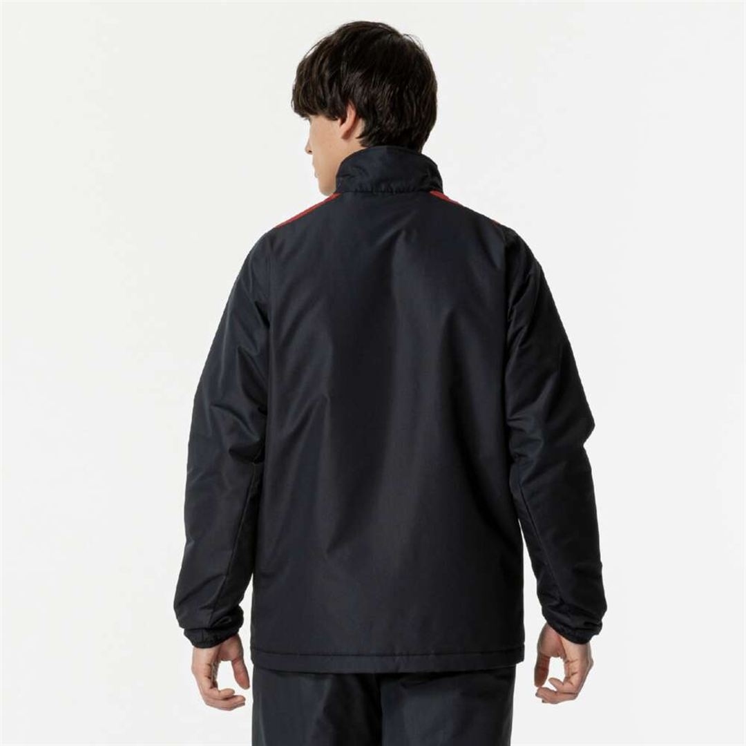 ウォーマーシャツ ブラック×チャイニーズレッド XL