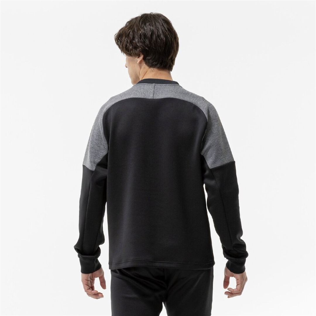 ストレッチクルーネックシャツ ブラック M