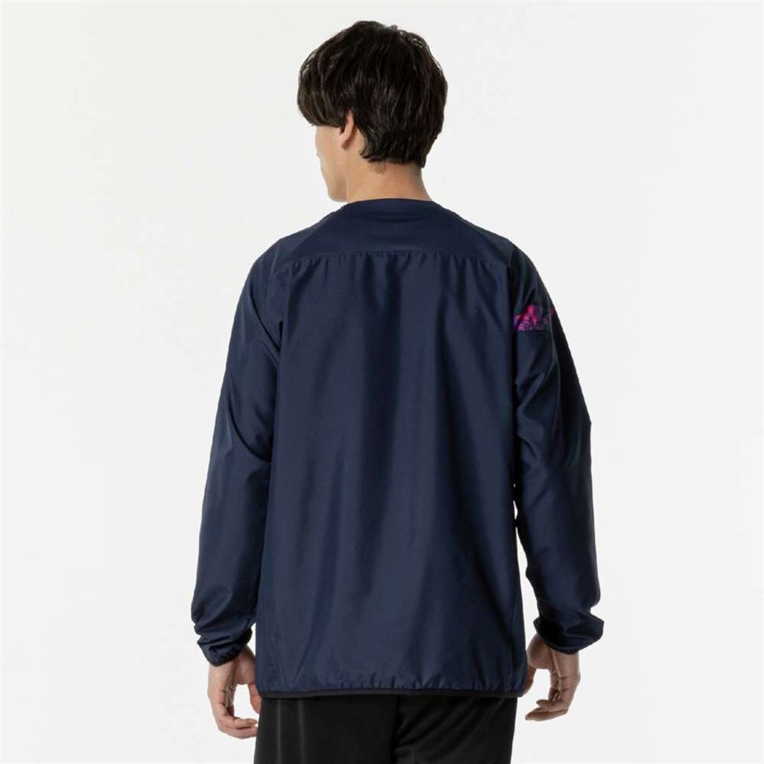 N-XTウインドブレーカージャケット(長袖)(バレーボール) ドレスネイビー×マゼンタ S
