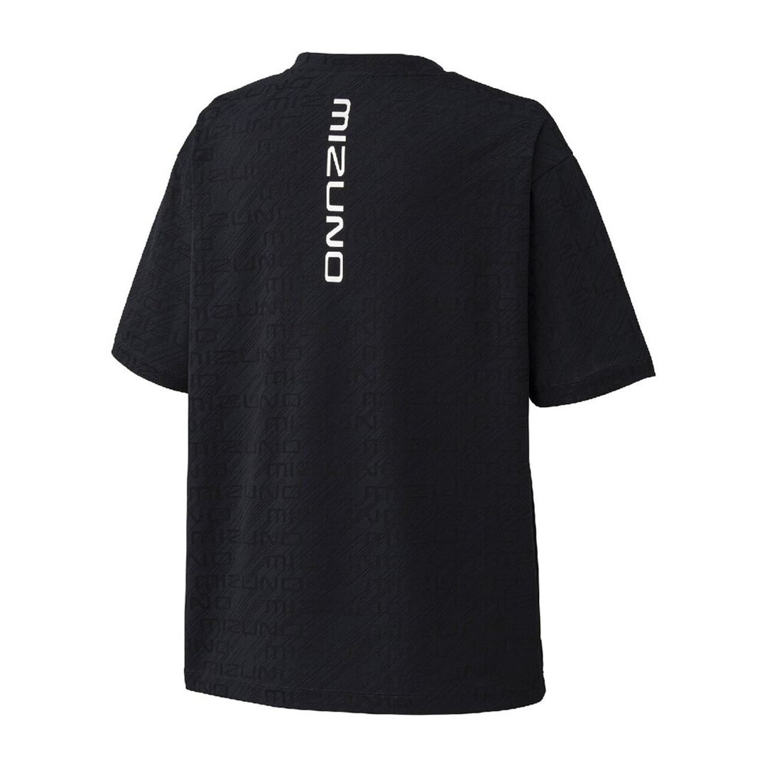 【ミズノ直営限定】シアージャカードTシャツ(ワイドシルエット) ブラック S