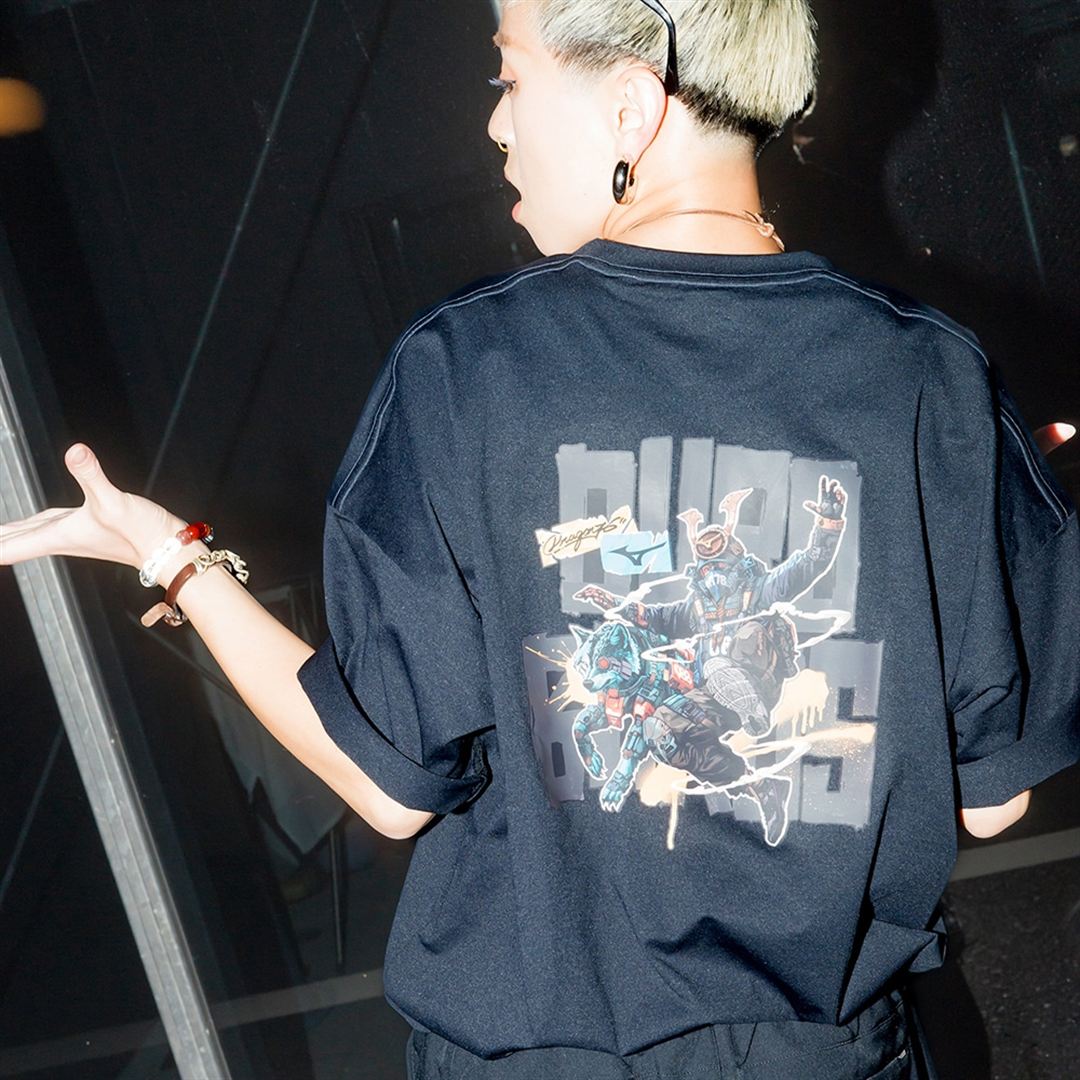 Dragon76ルーズフィットTシャツ ブラック XL