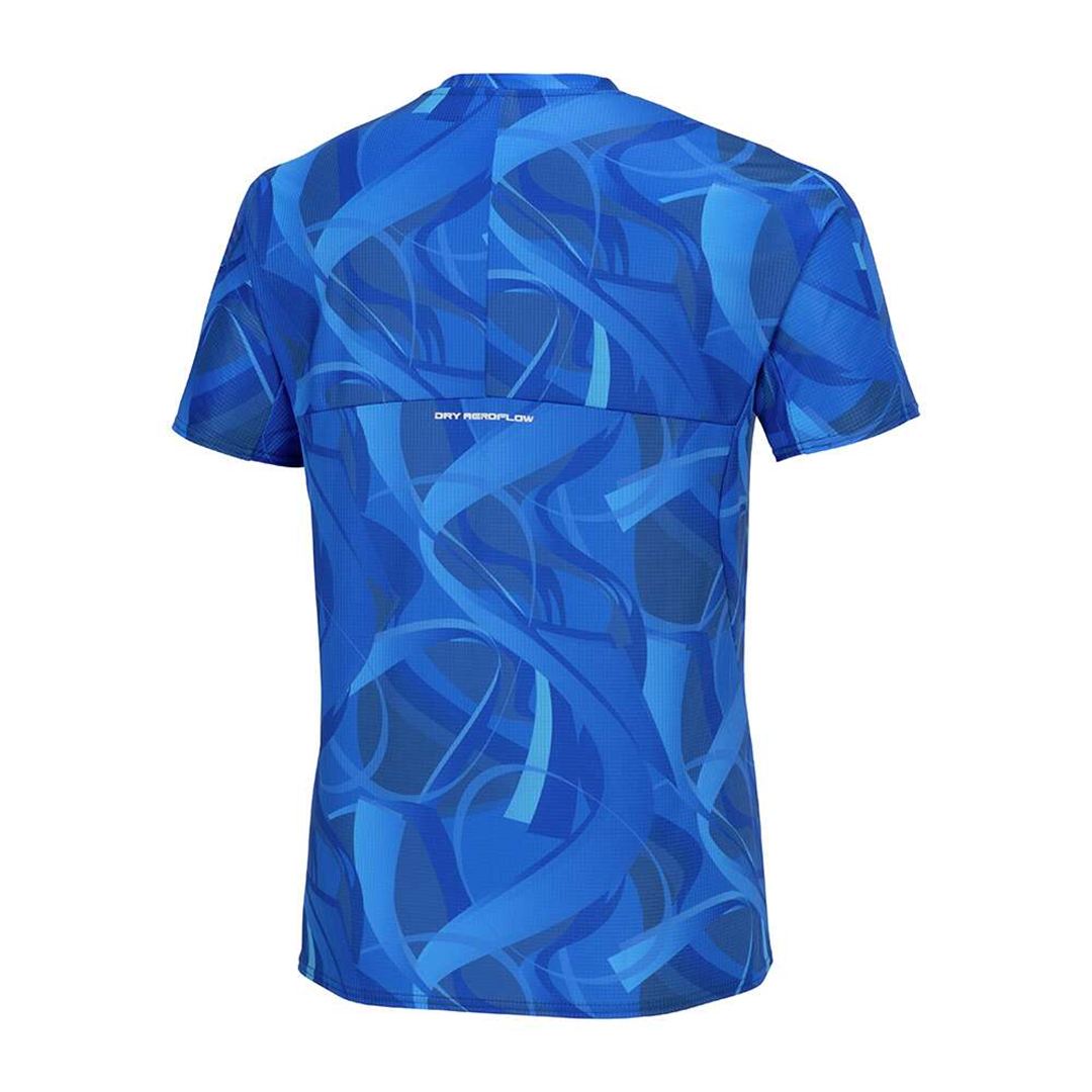 【汗処理／通気】ドライエアロフローTシャツ ディレクトワールブルー S