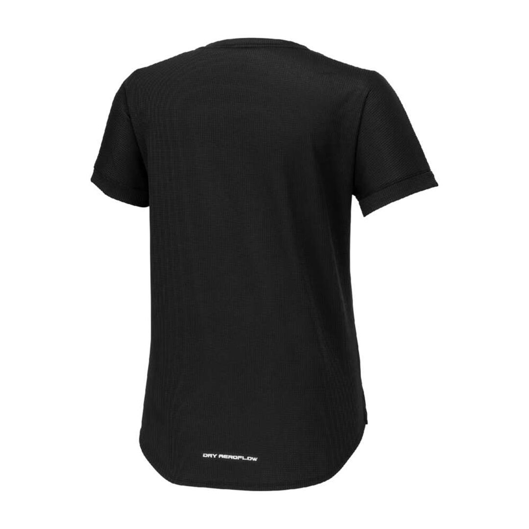 【汗処理／通気】ドライエアロフローTシャツ ブラック S