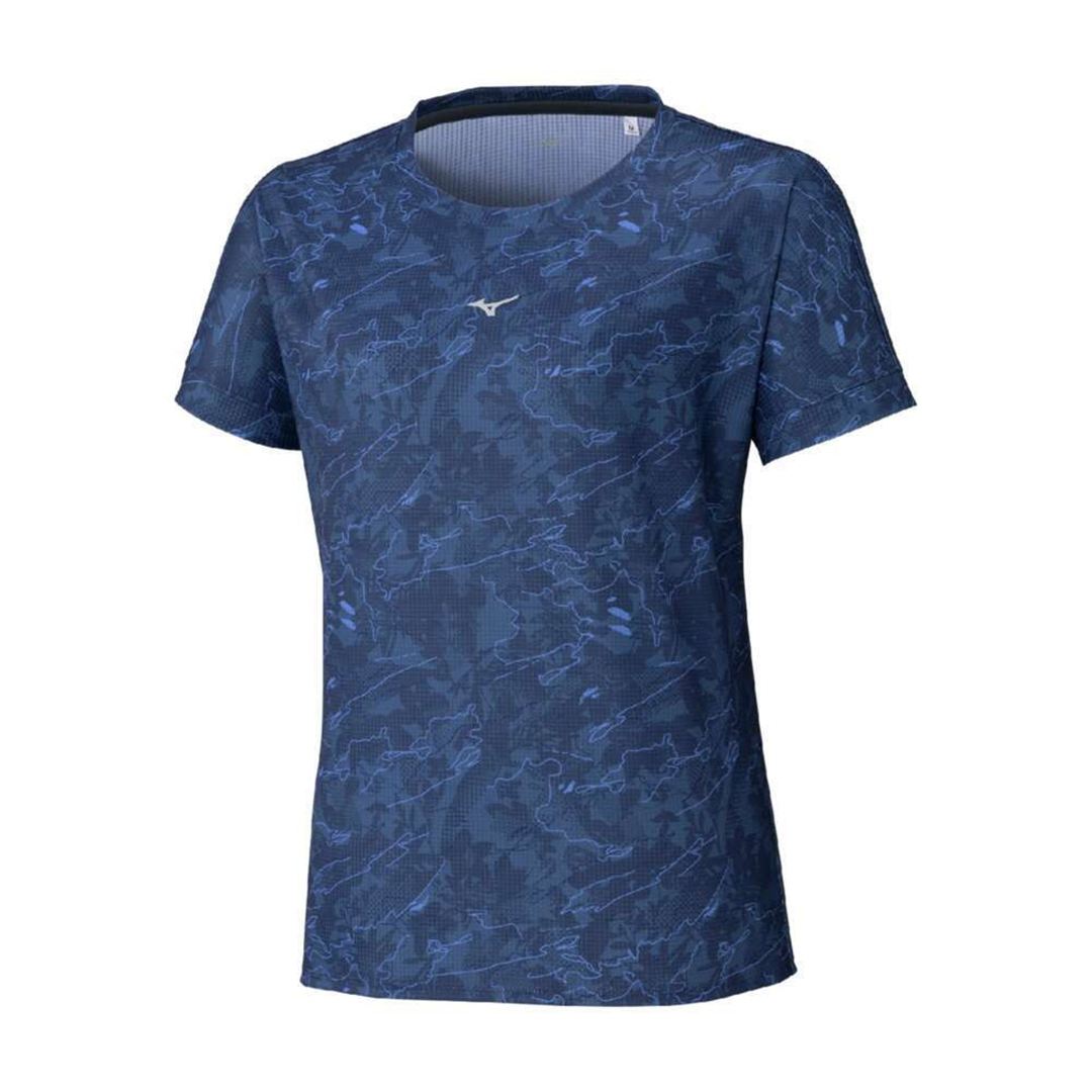 【汗処理／通気】ドライエアロフローTシャツ(ワイドシルエット) ダークブルー S