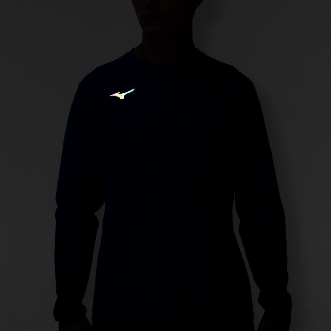 ドライハイブリッドTシャツ(長袖) ダズリングブルー XL