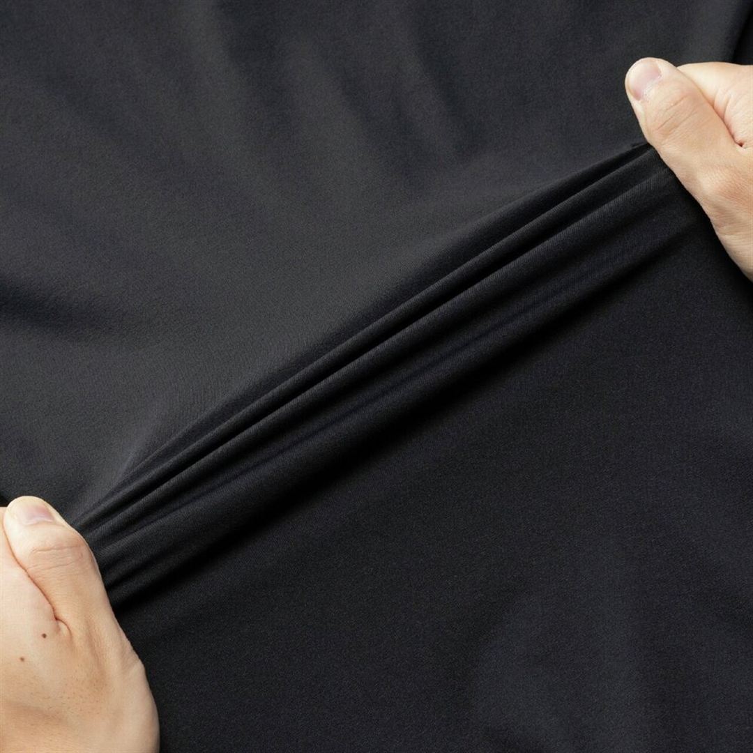 ストレッチソフトドライTシャツ(長袖) ブラック XL