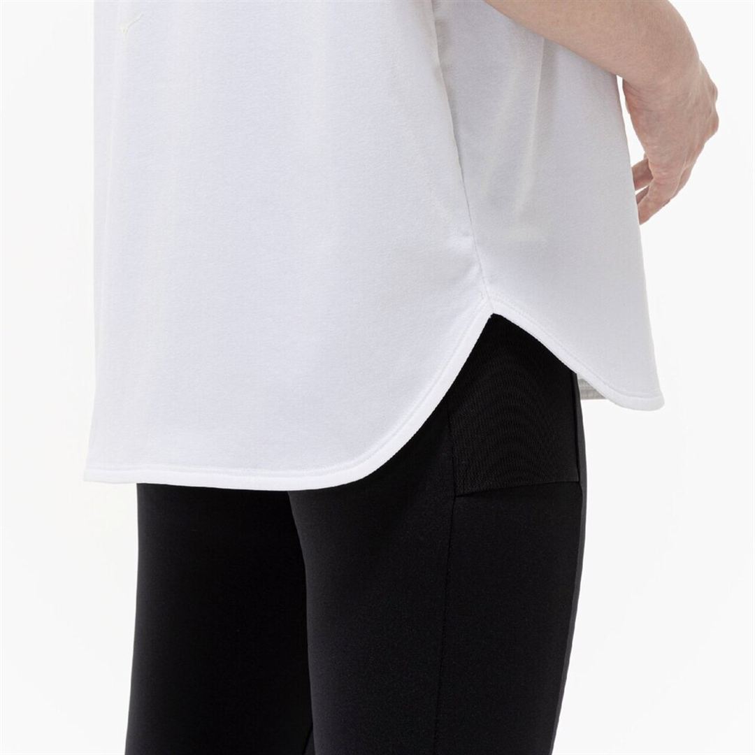ストレッチソフトドライTシャツ(ワイドシルエット) ホワイト S