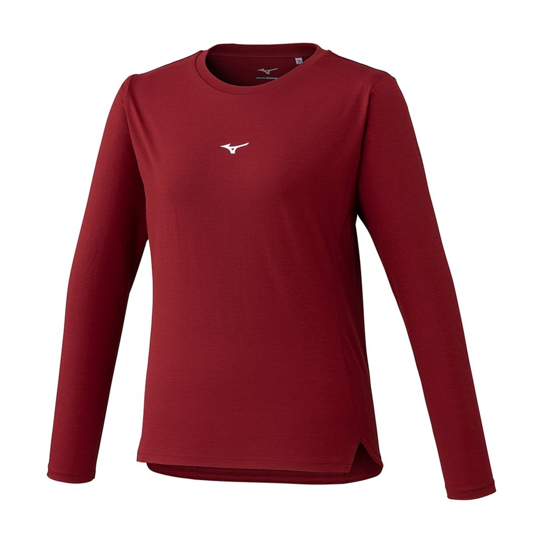 ストレッチソフトドライTシャツ(長袖) ルバーブレッド S