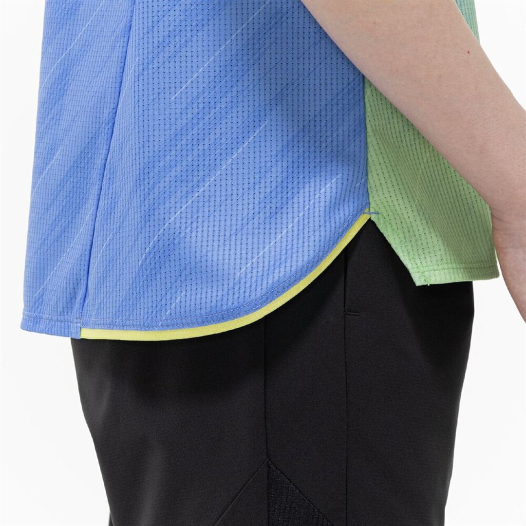 【汗処理／通気】ドライエアロフローグラデーションTシャツ(ワイドシルエット) ヴィスタブルー S