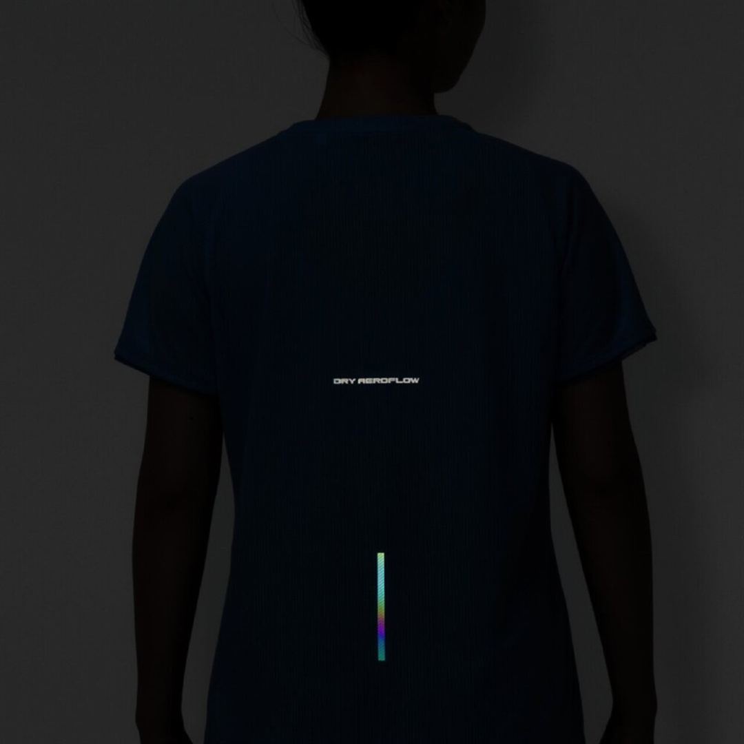 【汗処理／通気】ドライエアロフローTシャツ ヴィスタブルー XL