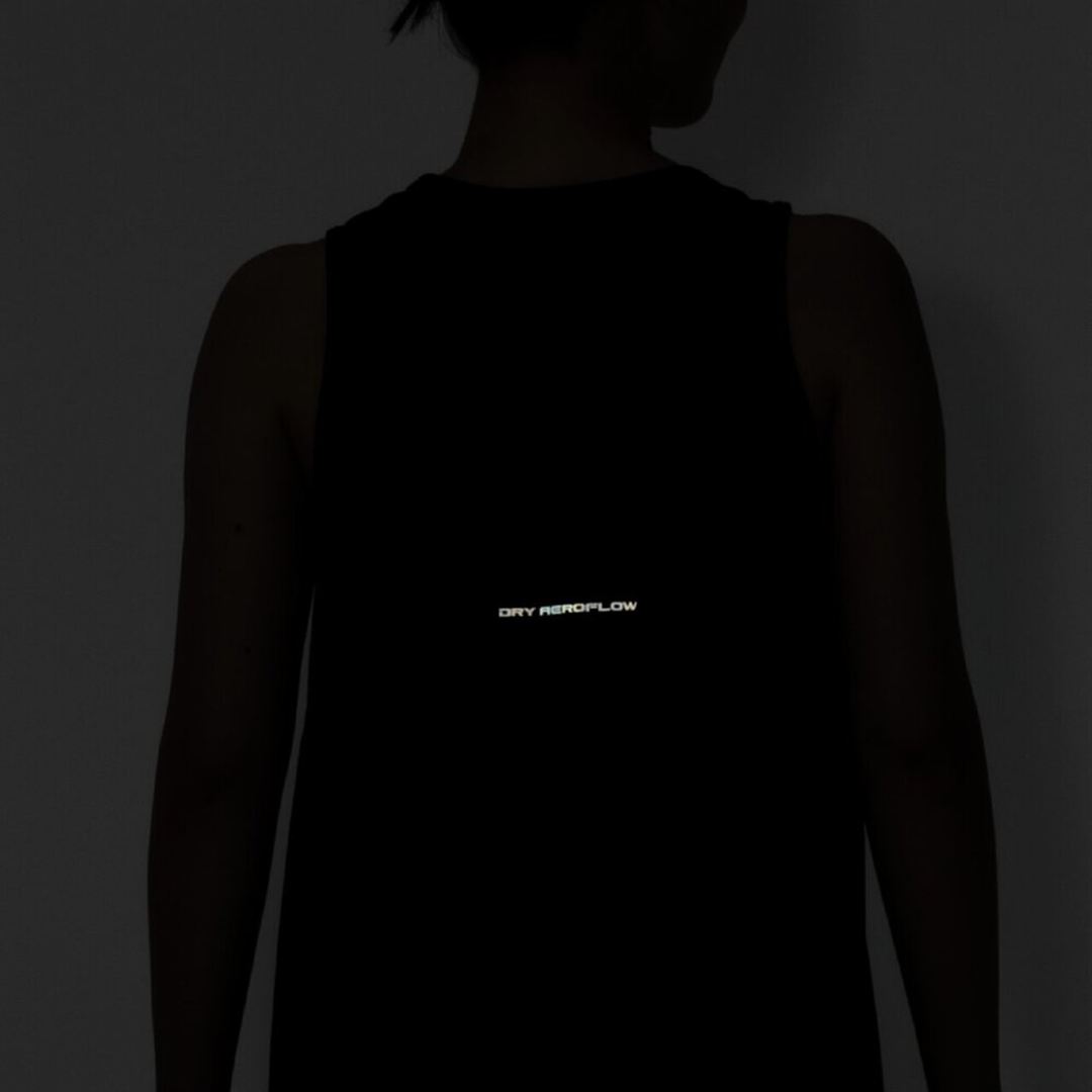 【汗処理／通気】ドライエアロフロージャカードノースリーブTシャツ ブラック XL