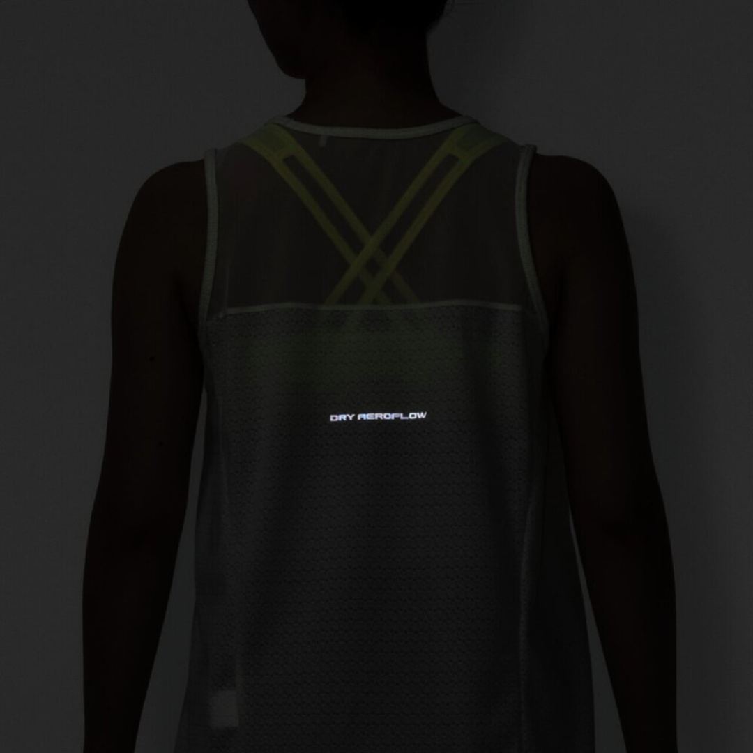 【汗処理／通気】ドライエアロフロージャカードノースリーブTシャツ ソフトサンドイエロー XL