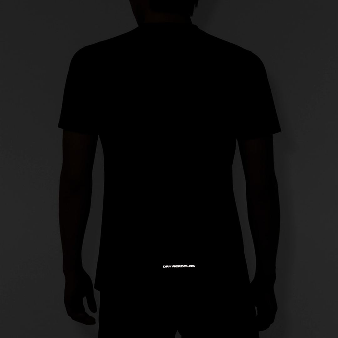 【汗処理／通気】ドライエアロフローTシャツ ブラック S