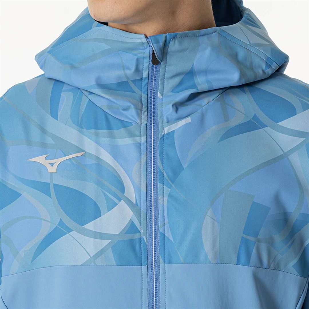 ストレッチクロスフーディ パリジャンブルー XL