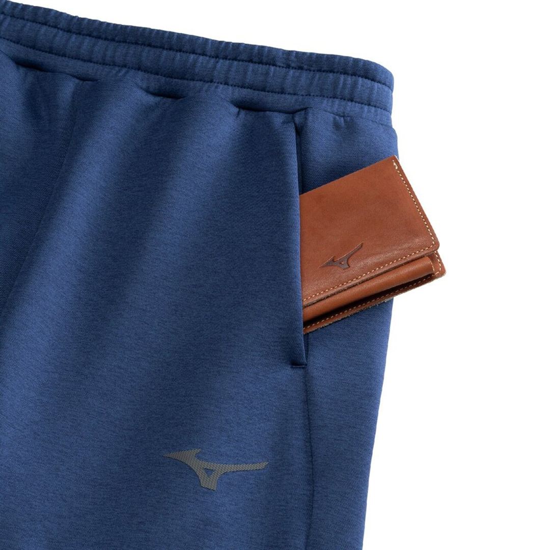 ストレッチスウェットスリムパンツ エステートブルー杢 XS