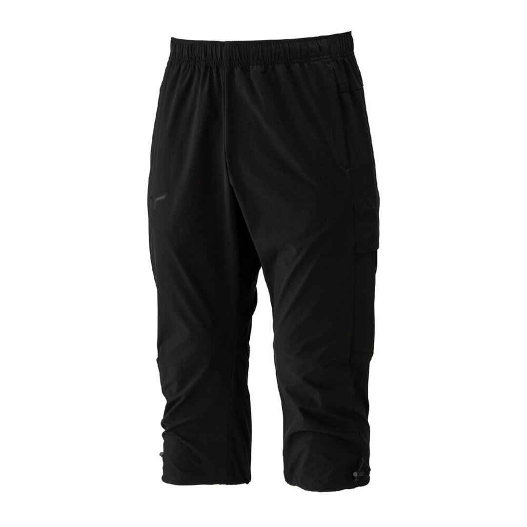 ストレッチウーブン7分丈パンツ ブラック XL
