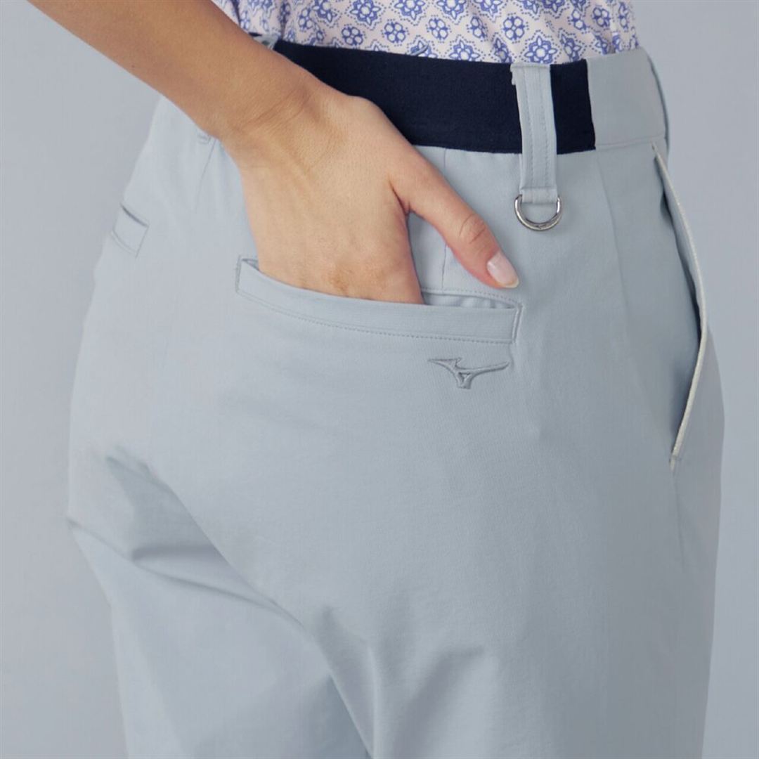 【MGFコレクション】ストレッチピケロングパンツ ブルーグレー S