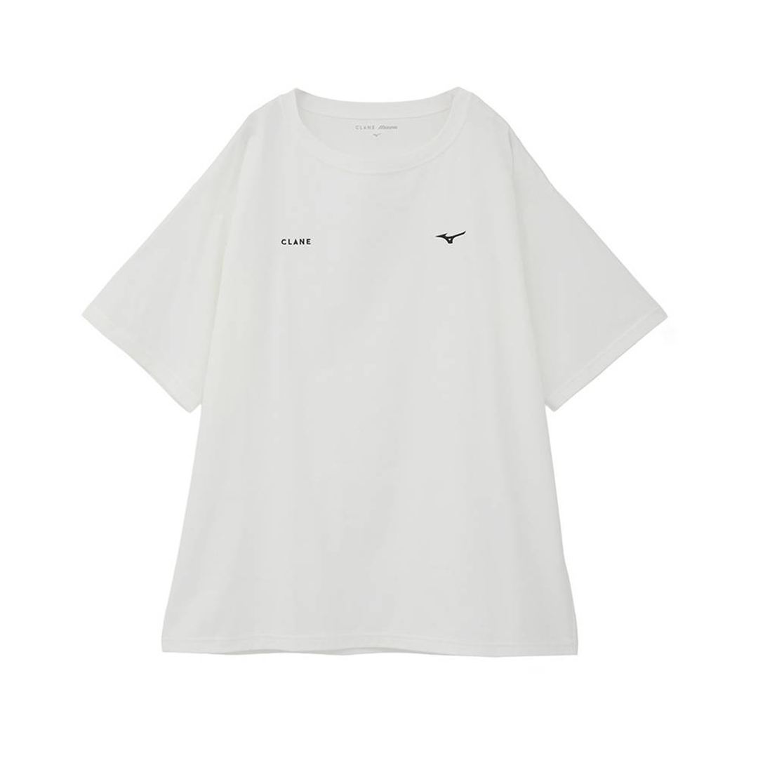 【CLANE】QUICK DRY COTTON LOGO T-SHIRT ホワイト 1