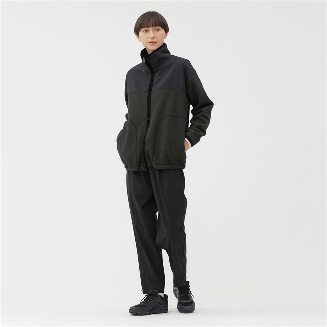 【MARGARET HOWELL】ウォーターリパレントストレッチパンツ ブラック M