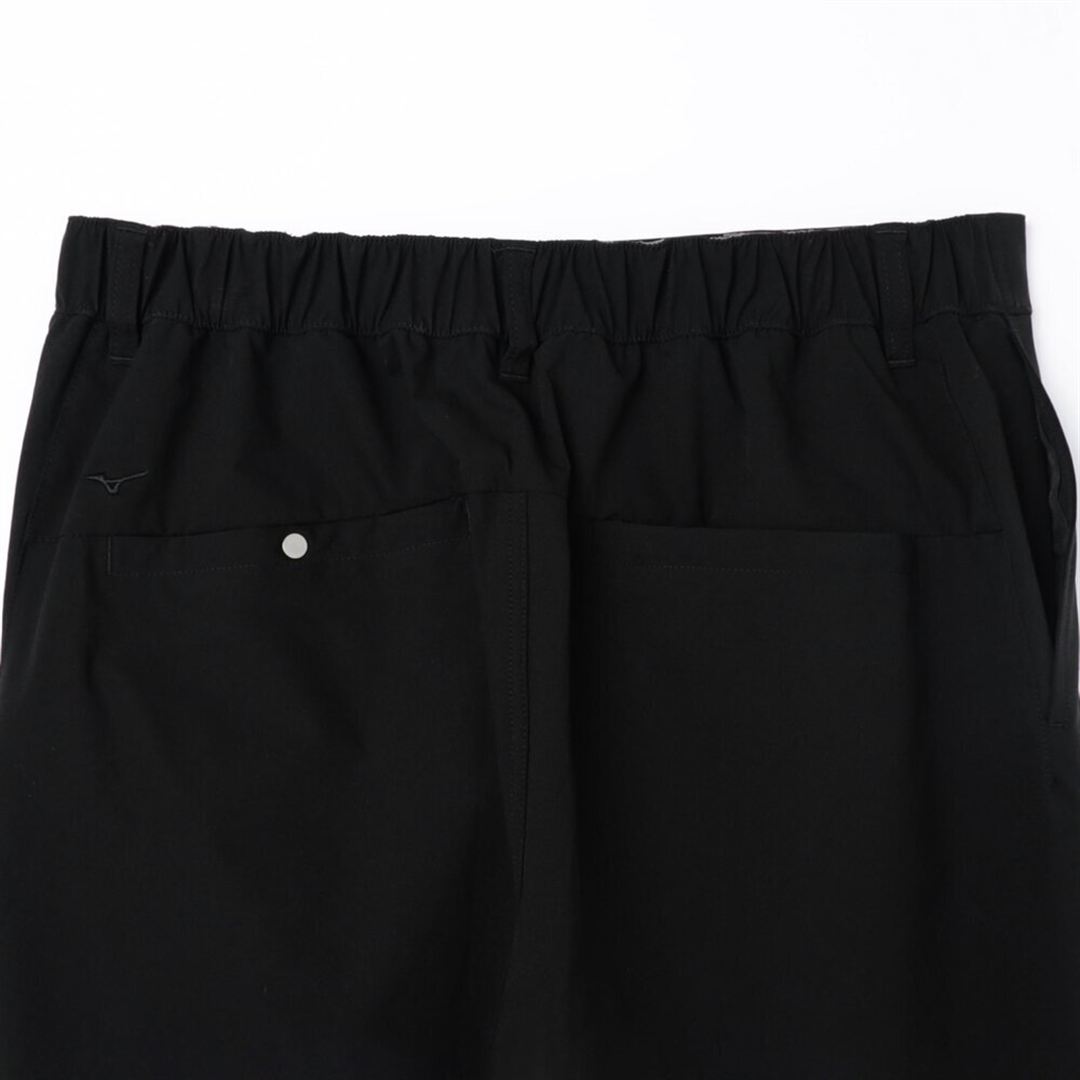 MIZUNO BUDDYストレッチ撥水テーパードパンツ ブラック S