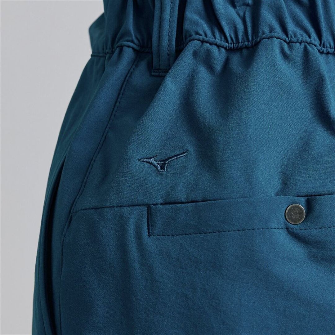 MIZUNO BUDDYストレッチ撥水テーパードパンツ セーラーブルー S