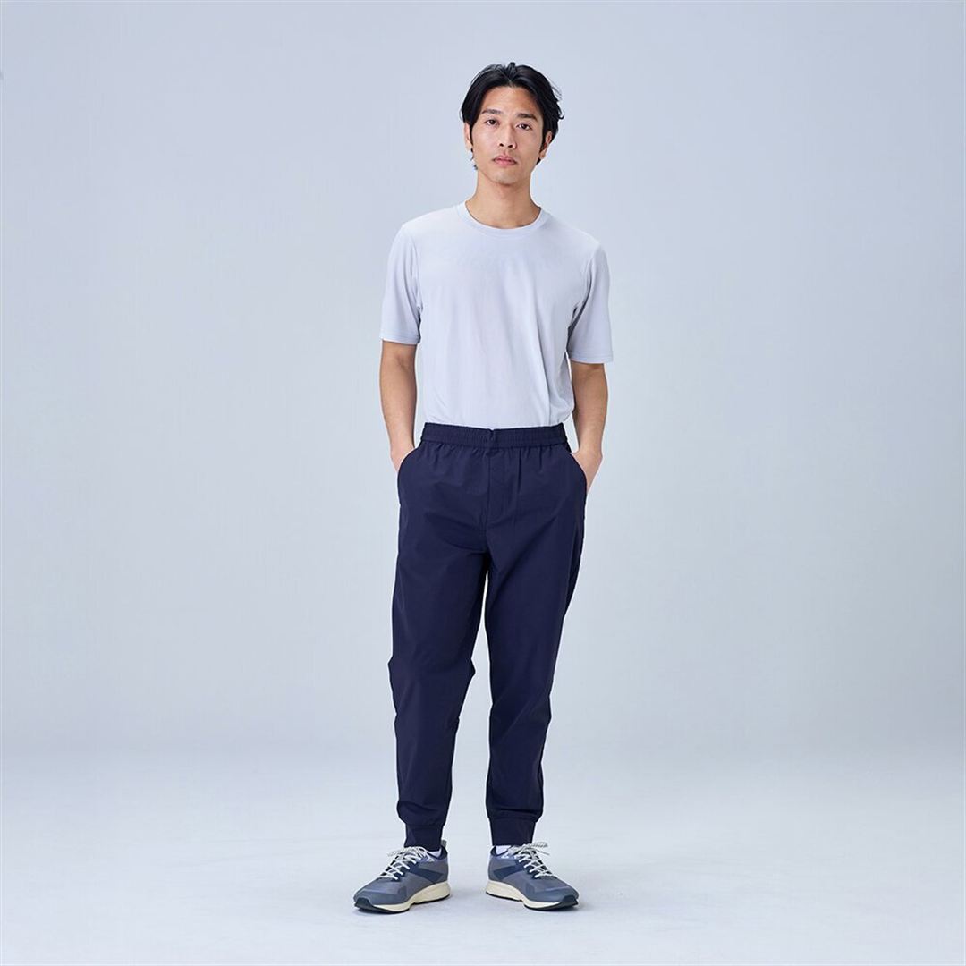 【接触冷感】アイスタッチパンツ ネイビー XL