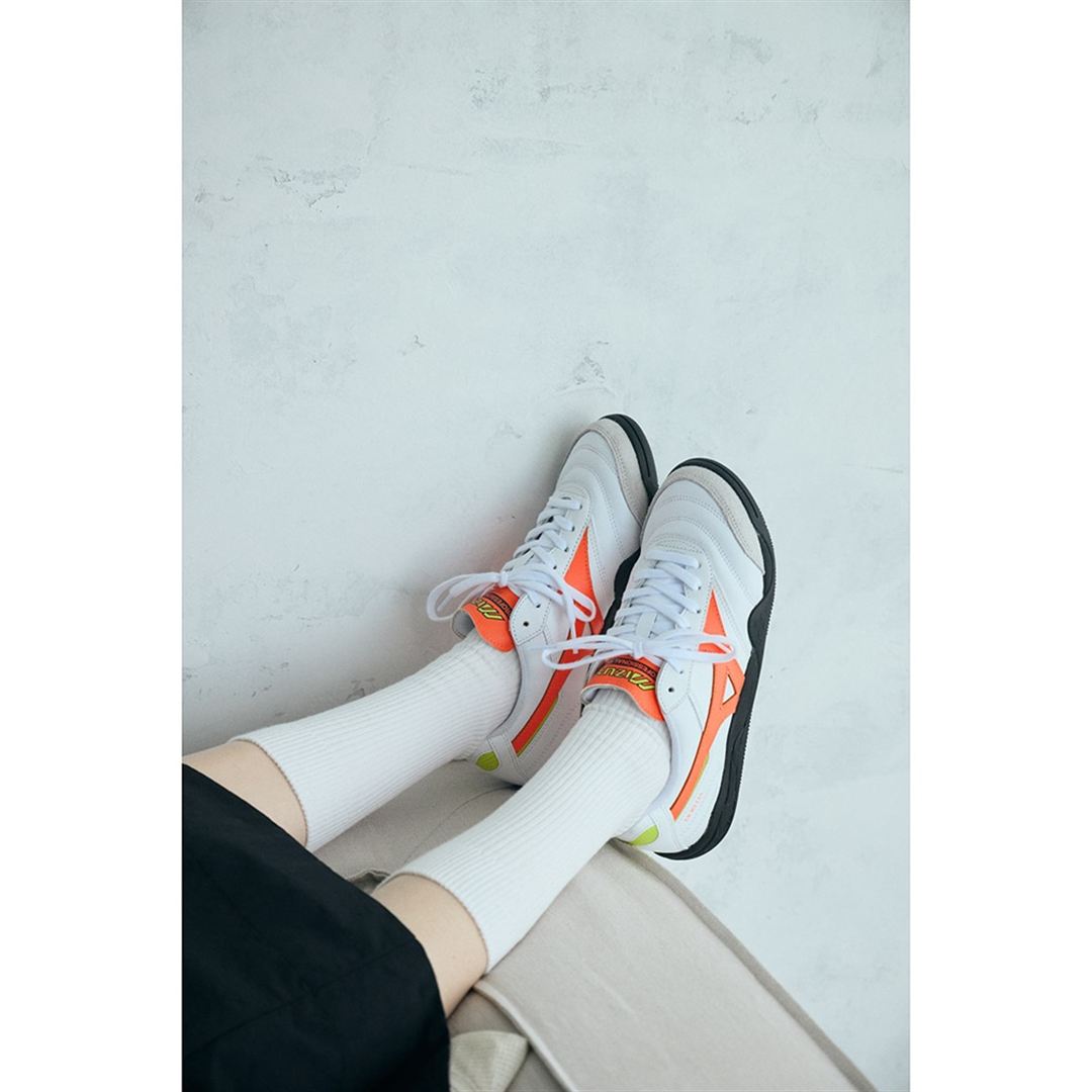 MORELIA LS ホワイト×ネオンオレンジ×ブラック 30.0
