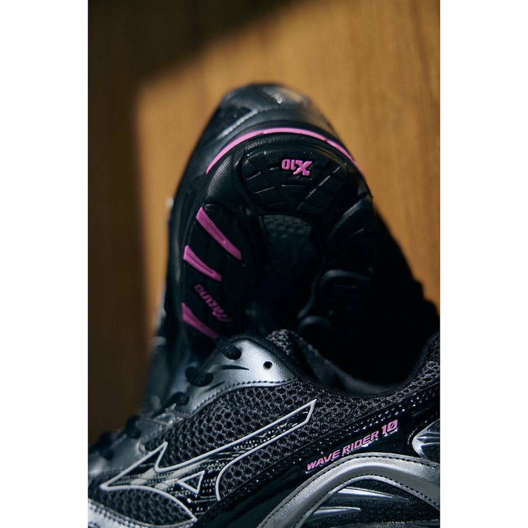 WAVE RIDER 10 チャコール×ブラック×ピンク 28.5