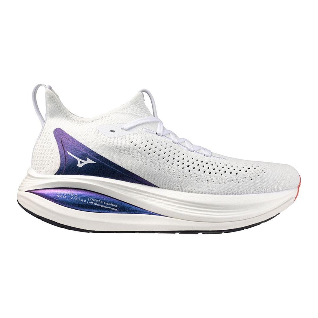 MIZUNO NEO VISTA2(スピードワーク／テンポ走) ホワイト×メタリックブルー×ピンク 25.0