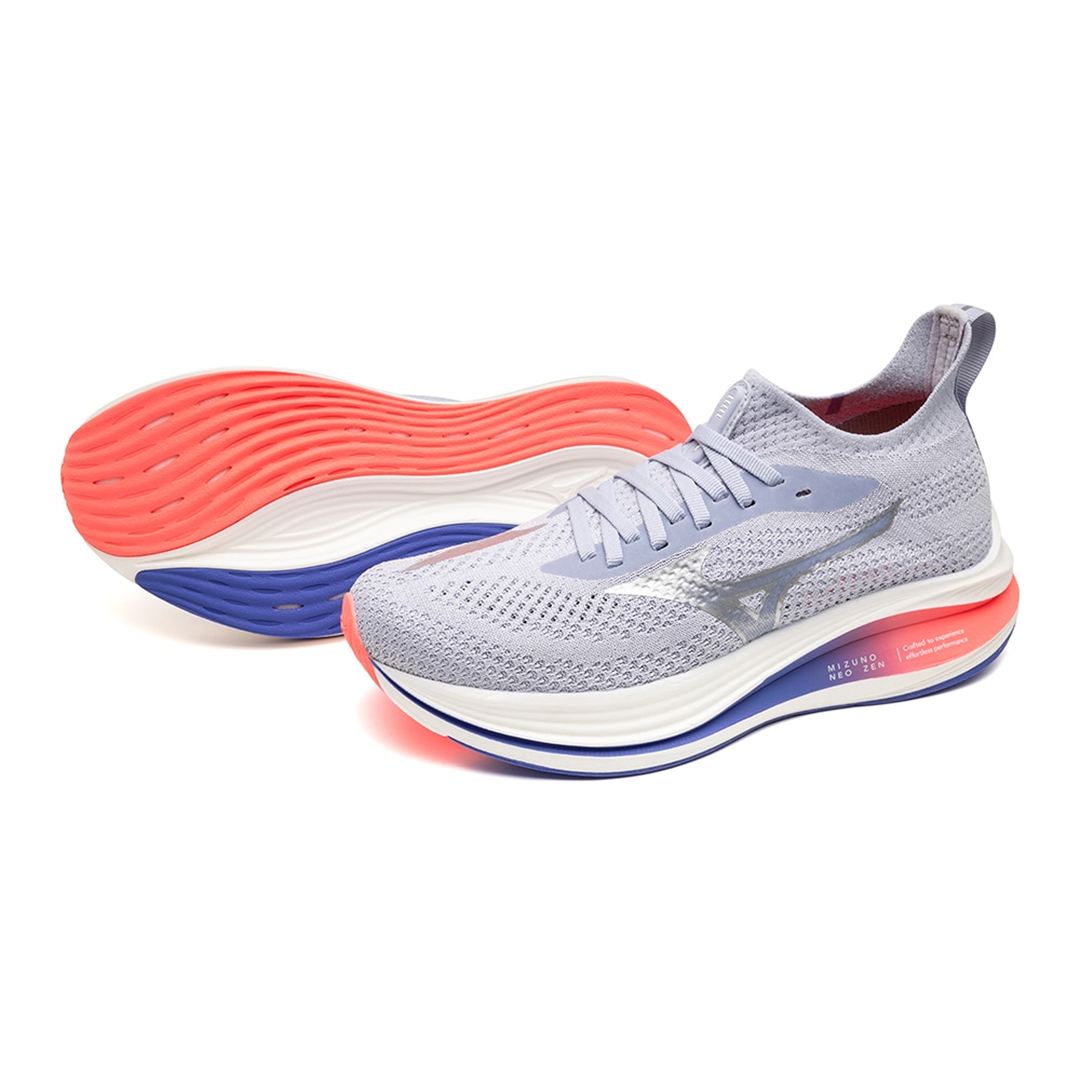 MIZUNO NEO ZEN(ランニング) パープル×シルバー×ピンク 22.5