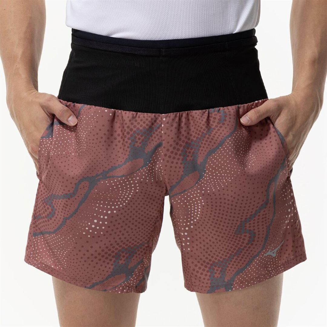 ランニング マルチポケットパンツ プラス グラフィック7インチ コッパーブラウン XL