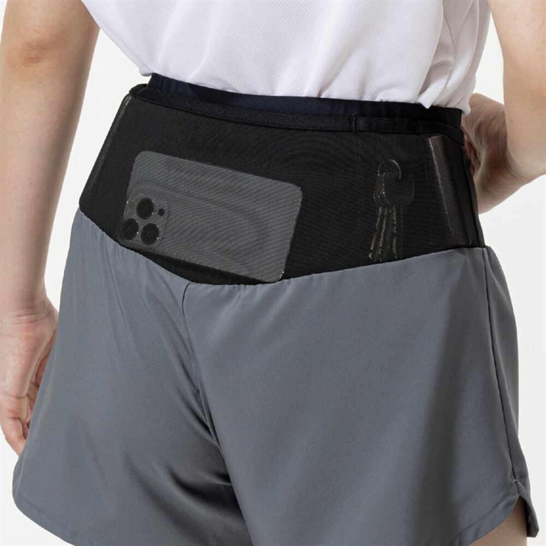 ランニング マルチポケットパンツ 4インチ グレー XL