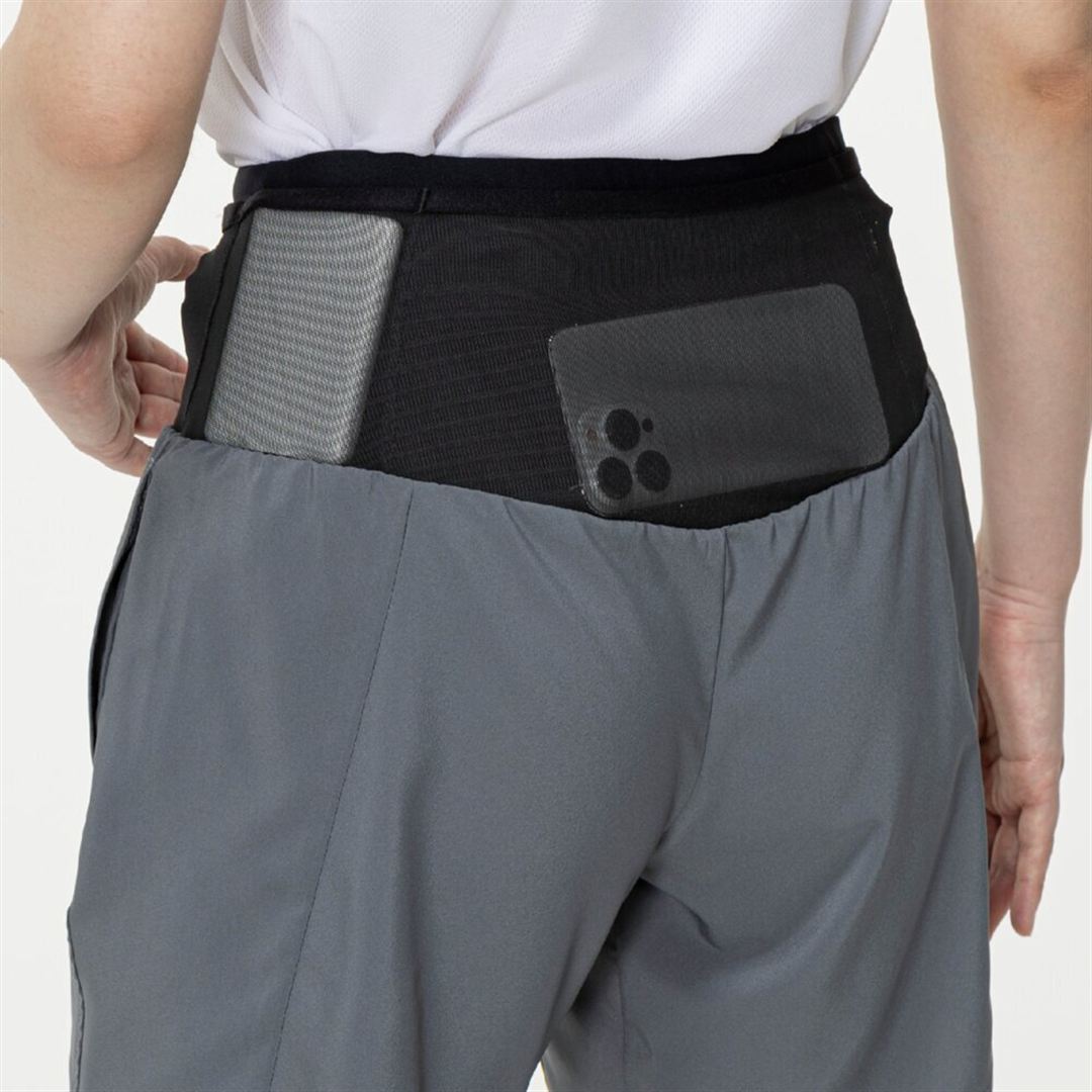 ランニング マルチポケットパンツ プラス 6.5インチ グレー XL