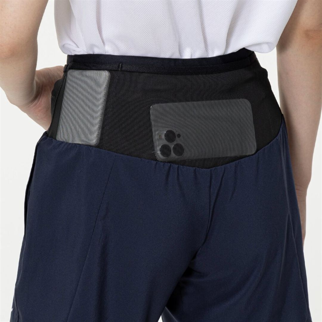 ランニング マルチポケットパンツ プラス 6.5インチ ネイビー XL