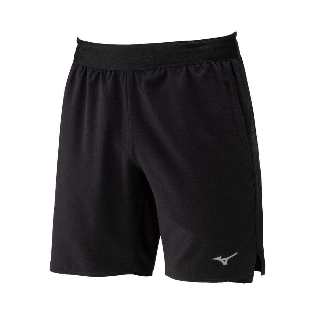 【ミズノ直営限定】ランニング ハーフパンツ インナータイツ付 ブラック XL