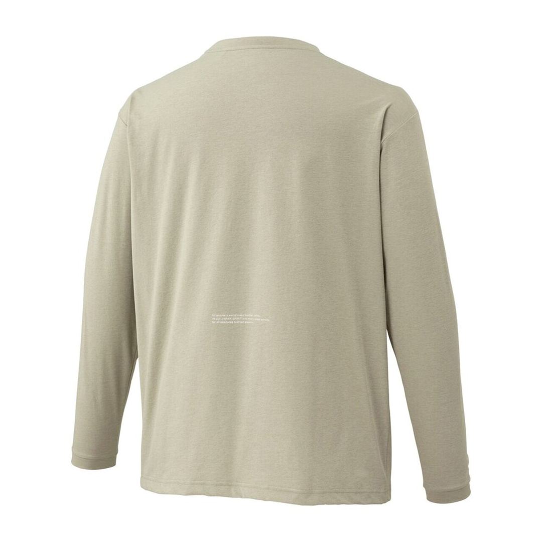 ストレッチソフトドライTシャツ(長袖) エルムベージュ XL