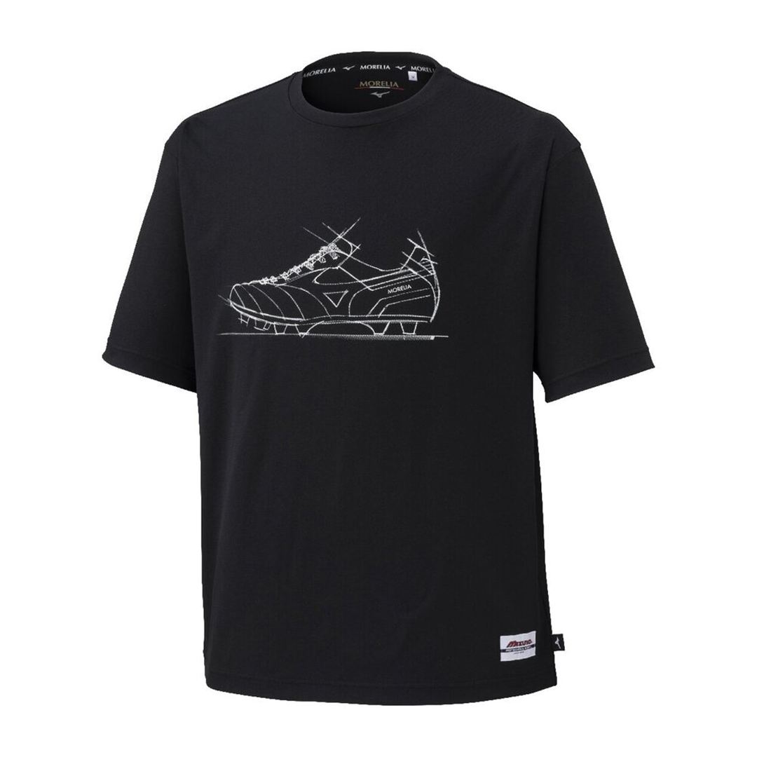 モレリア プリントTシャツ ブラック XL